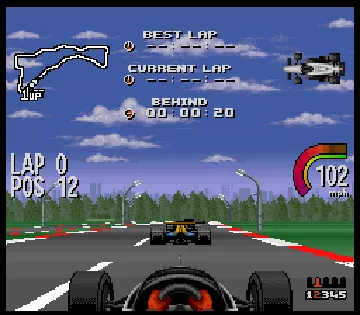 Nigel Mansell IndyCar (Japan) screen shot game playing